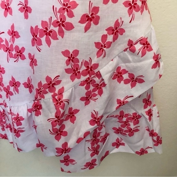 NWOT Draper James Floral Linen Faux Wrap Dress - Picture 8 of 15
